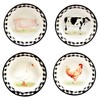 Certified International Farm 36 oz. Soup/Cereal Bowls, Set of 4,
