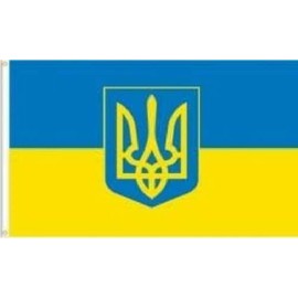 3X5 FT UKRAINE TRIDENT NYLON FLAG, 3'X5' УКРАЇНА ПРАПОР Ukrainian BANNER 68D, Premium quality, Heavy duty, Fade resistant, Flag/banner