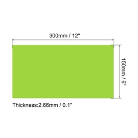 MECCANIXITY PMMA Acrylic Sheets Colored Non Transparent 12 x 6 Inch Dark Green for Glass, DIY, Painting, Art Craft Pack of 2