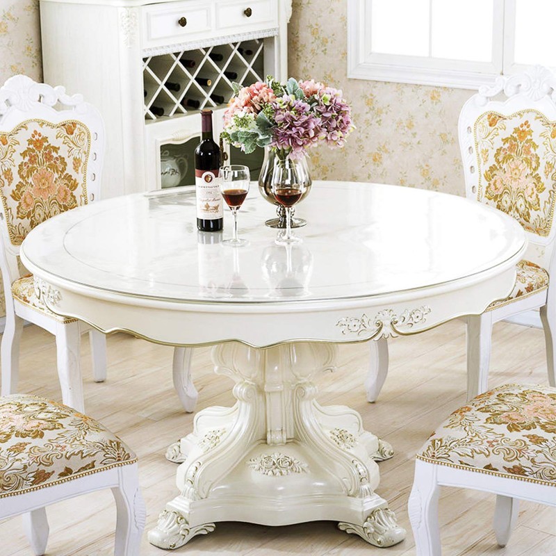 LinkGro Round 49 Inch Dia Dining Coffee Table Protector Round