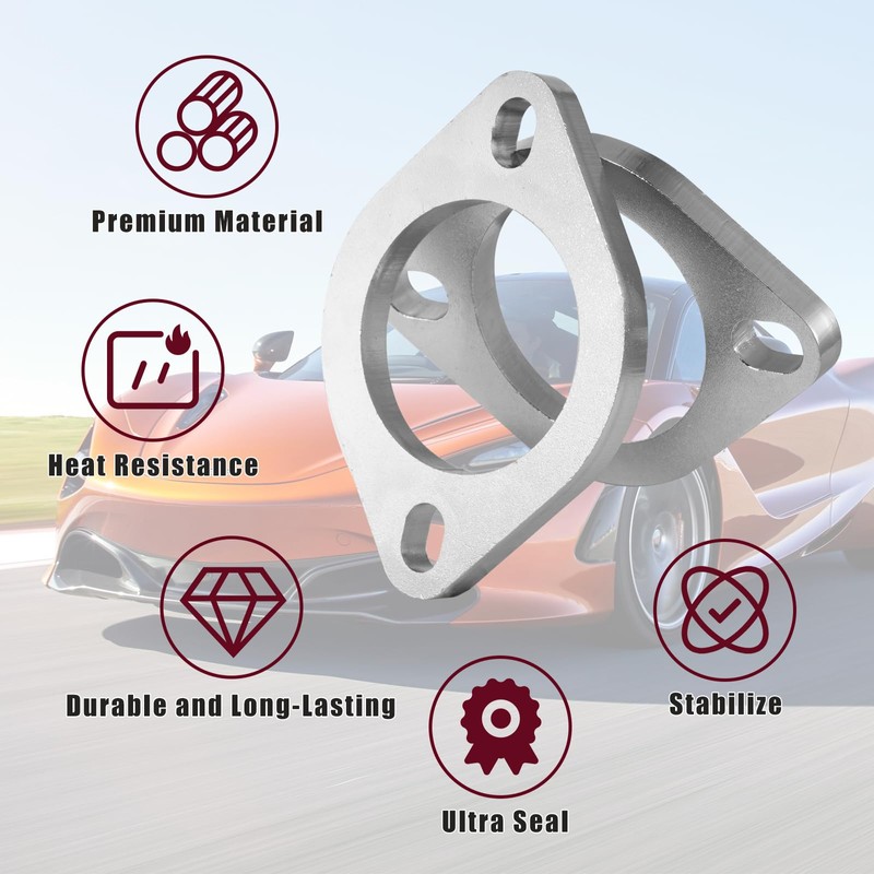 PTEROSAUR 2.5 inch Exhaust Flange, Universal Replacement Exhaust Flange Repair