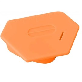 Leanockesa Magnetic Seam Guide for Sewing Machine,Multi-Purpose Tool Polygonal Strong Magnetic Gauge Seam Guide Hemmer Guide with Scale,Sewing Sewing Supplies Accessories (Orange)