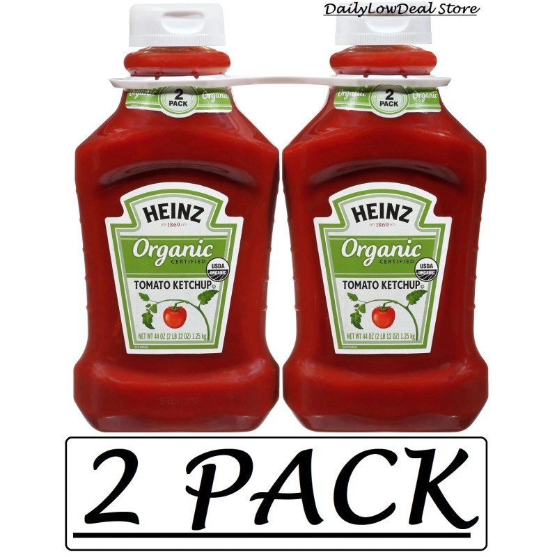 Heinz 2 PACK - Heinz Organic Certified Tomato Ketchup 44