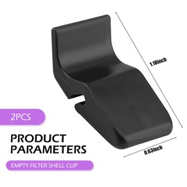Anyhut 2 PCS Car Air Filter Clips, Air Cleaner Accessory Clip Replacement 17219-P65-000, Air Filter Housing Retainer Clip, Compatible with Honda Accord Odyssey Fit Civic HR-V XR-V (Black)