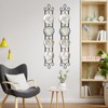 WHXGG 2 Pack Tea Cup Display Rack Vertical Wall Cup