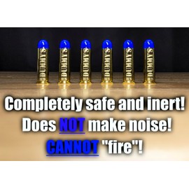 B's Dry Fire Snap Caps - A.K.A. B's Dummy's - Dummy .38 Special / .357 Mag Training Caps (6 Pack) (Blue Brass)