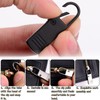 20 Pcs Replacement Metal Zipper Pulls Removable Zipper Pull Tab