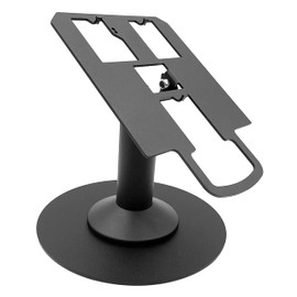 Discount Credit Card Supply Verifone MX915 / Mx925 7" Freestanding Swivel and Tilt Terminal Stand with Round Plate, Black