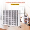 Krafetto 80 Grids Paint Organizer Storage Rack, Wall-mountable Craft Paints