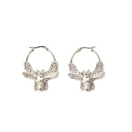 KYANII ACCESSORIES Bee Earrings for Women Sterling Silver Hoop Earrings, Waterproof Hypoallergenic Jewelry, Tarnish-Free Stainless Steel, Cute Nature-Inspired Gift for Her