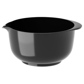 Rosti Margrethe Mixing Bowl, 4 Litres, Shatterproof Bowl, Baking Bowl, Yeast Dough Bowl with Good Handle, Dough Bowl Made of Recyclable Plastic, Carbon Black (Black)