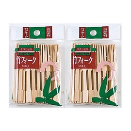 Mini Appetizer Forks Natural Bamboo Fruit Appetizers Fork Skewers, Pack of 100