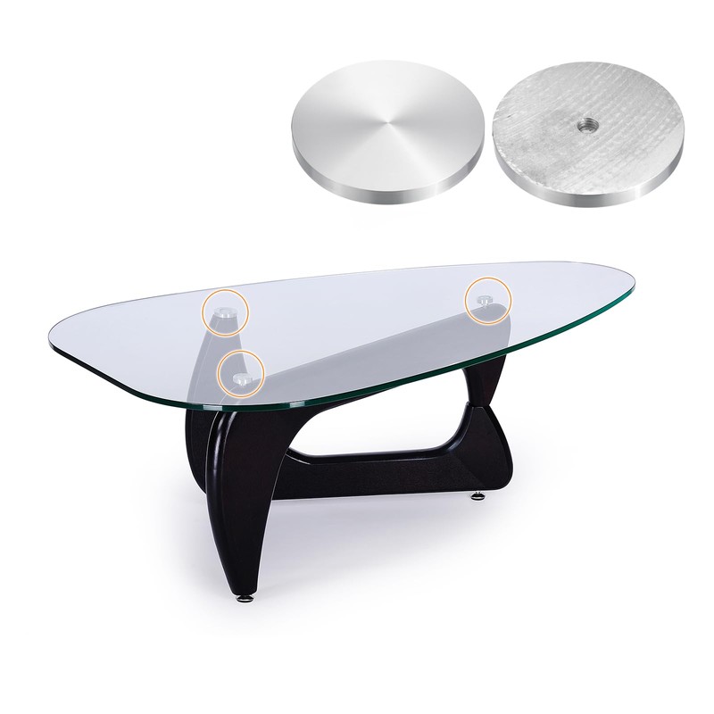 sourcing map M10 Thread 100 mm Diameter Round Shape Aluminium