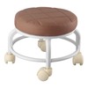 Rolling Ottoman High Density Memory Foam Waterproof Quiet Wheels Double