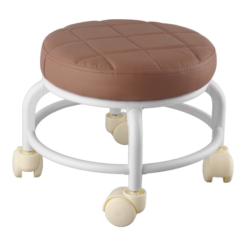 Rolling Ottoman High Density Memory Foam Waterproof Quiet Wheels Double