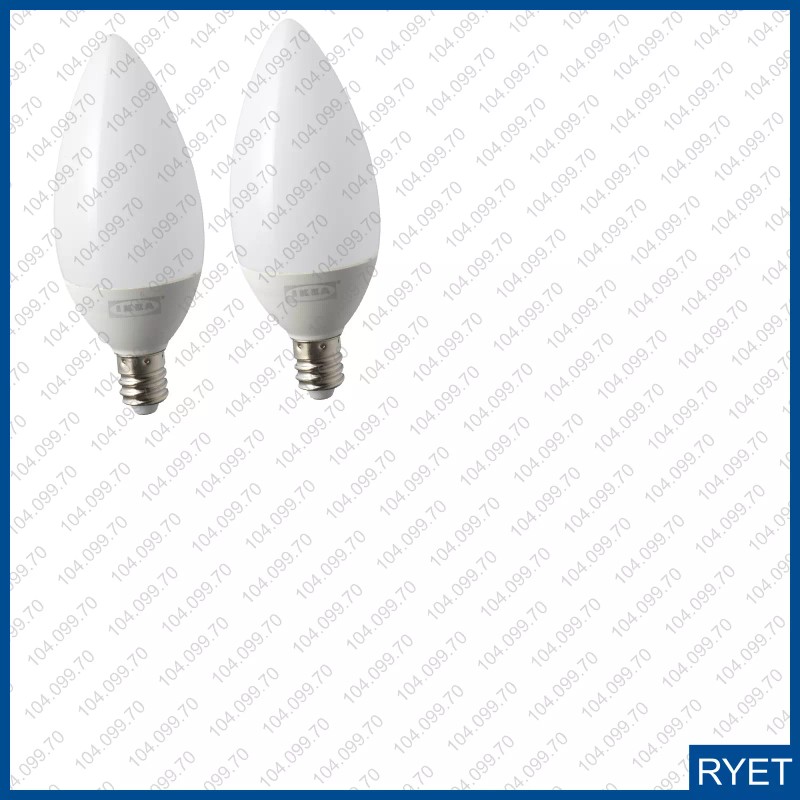 IKEA RYET LED Bulb E12 200 Lumen Chandelier Opal 2