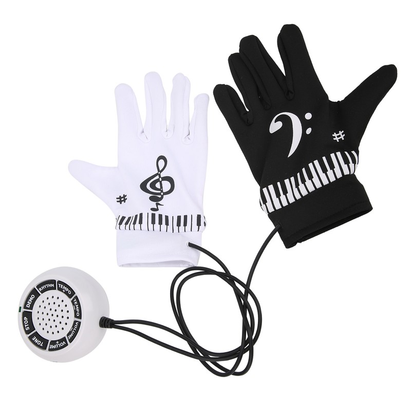 Electronic Piano Gloves for Kids Adults with Speakers Portable Party