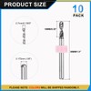 PATIKIL 10 Pack 2.7mm Micro Drill Bits 1/8" Shank Carbide