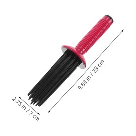 Mikinona 2pcs Professional Curly Hair Styling Brush Essential Oil Comb Slip Round Hair Brush Portable Curling Tool for Blow Drying