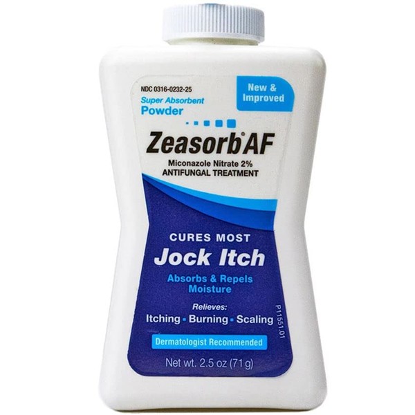Zeasorb Antifungal Treatment Powder, Jock Itch - 2.5 oz, Pack of 5