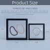 Framendino, 10 Pack Black 3D Floating Frame Display Case Challenge