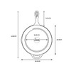 Lodge L8SK3 10.25" Skillet With Assist Handle