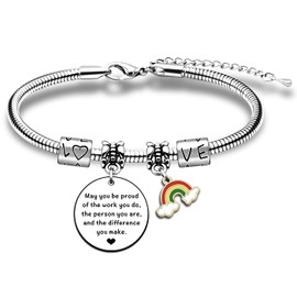 JMIMO Leaving Gifts For Colleagues Women Bracelet Thank You Coworker Gifts Appreciation Gifts for Her