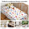 iEvery Tablecloth Spring Washable, Floral Butterfly Garden Tablecloth Rectangular Weatherproof
