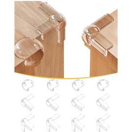 12 pack Corner Protectors for Baby Kids, 3Cboutique Updated Air-bag Edge Bumper Protector for Children Table Bed Cabinet Stairs