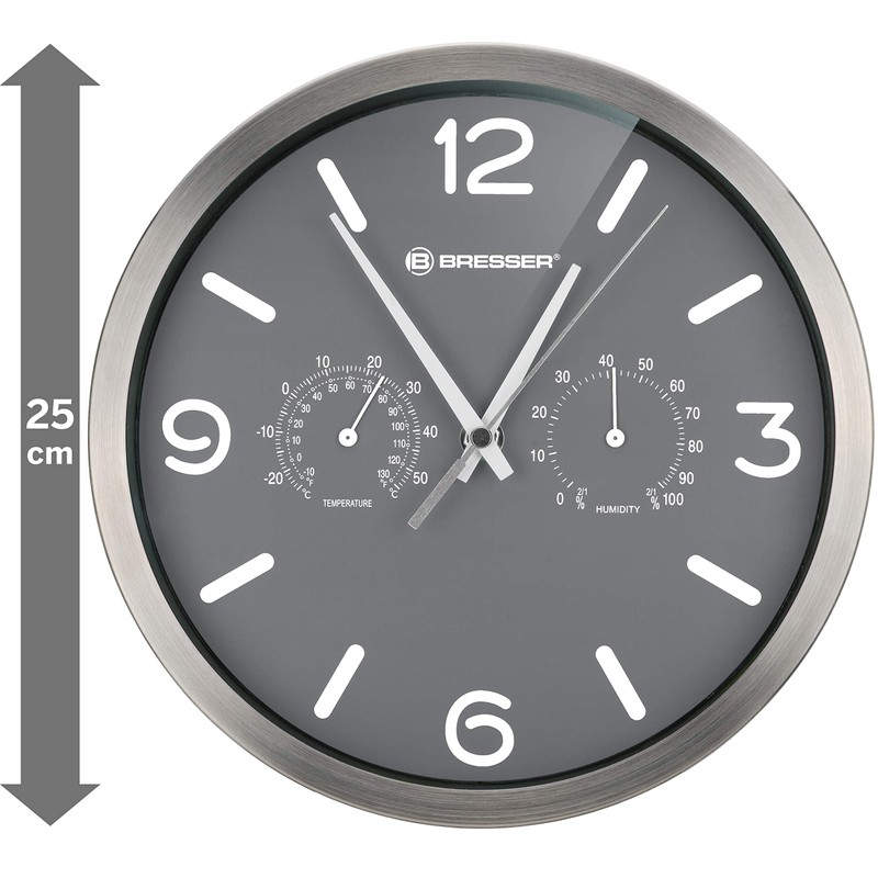 Bresser Wall Clock 250 x 250 mm White