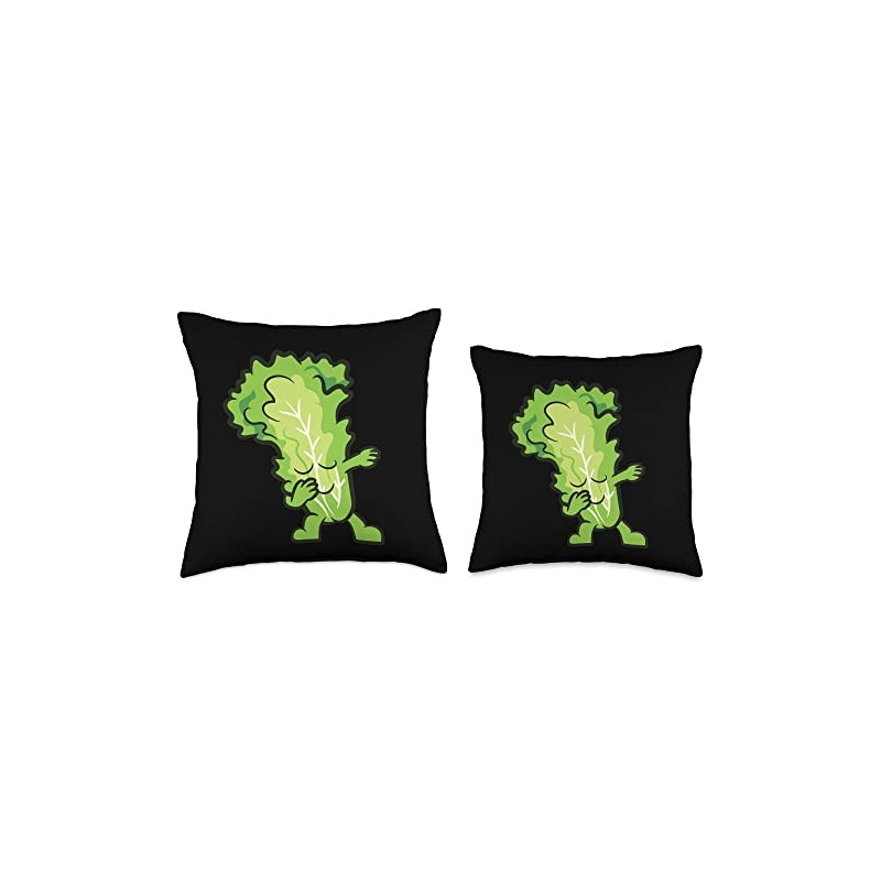 Lettuce Dabbing Lettuce Vegetable Love Lettuce Throw Pillow