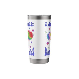 I Just Really Love Bath Bombs Retro Vintage 60’ & 70’s Stainless Steel Insulated Tumbler