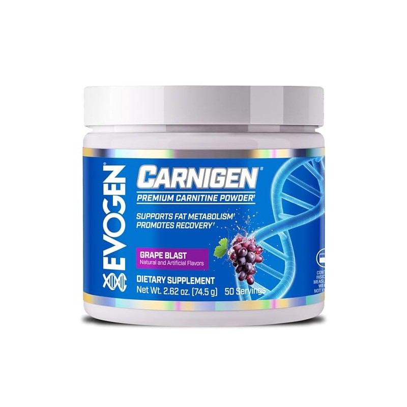 Evogen Carnigen, Tartrato De Carnitina, En Polvo, Acetyl-L-Carnitina, Fumarato De