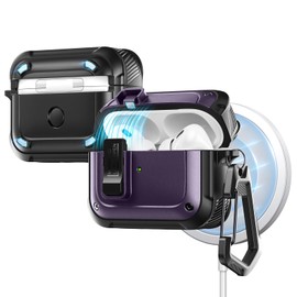 Valkit Compatible Airpods Pro 2nd/1st Generation Case with Cleaner Kit & Lock, Magnetic Ready Airpods Pro 2 Case Cover Shockproof Hard Shell Protective Case for Airpod Pro 2nd/1st Gen(2023/2022/2019)