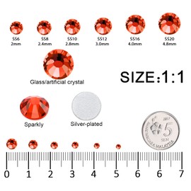 12 Grids 3792pcs Hyacinth Flatback Rhinestones Set for Nail, Art, Crafts, Makeup, Tumblers Glitter Round with Tweezers and Picking Pen(SS6~SS20)