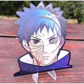 Naruto Shippuden Obito Uchiha Anime 3D Lenticular Motion Car Sticker Decal