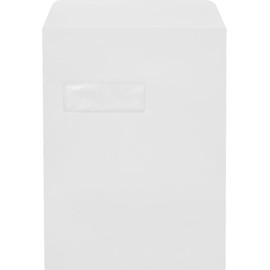 LUXPaper 9 x 12 Open End Window Envelopes | Peel & Press | White | 28lb. Text | 50 Qty