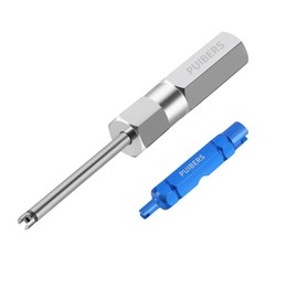 PUIBERS Tire Valve Stem Removal Tool Kit 2PCS,Presta Valve Core and Stainless Steel Schrader Stem Removal Tools, Car and Bike Valves Core Stem Puller Repair Kit