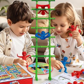 Balance Ladder Board Game, 1-4 Players Interactive Blocks Toy for Kids & Family, Promotes STEM Skills Great Gift Idea, Ages 6+