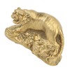 Brass Tiger Statue Ferocious Tiger Durable Brass Rustproof Durable Sturdy