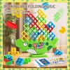 64Pcs Dinosaur Balance Stacking Blocks Game, Swing Stack High Child