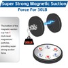 12Pack Rubber Coated Magnets, 30LBS Strong Adhesive Power Neodymium Magnet,