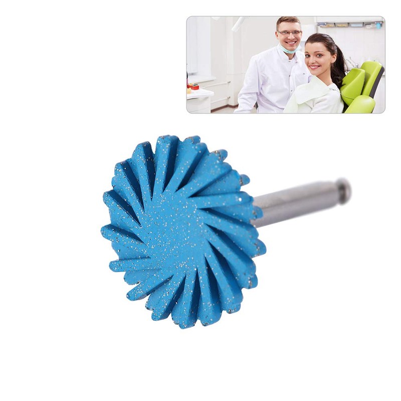6Pcs Dental Rubber Polisher Composite Resin Polishing Wheel Spiral Flex