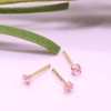 CHARMONLINE 3 Pcs 14K Gold Filled Nose Studs 20G Stainless