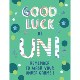 Piccadilly Greetings Good Luck at University Uni Card - 8 x 6 inches