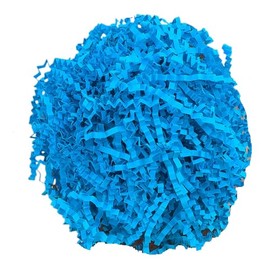 Wgudzpj Raffia Grass Shred Paper for Easter Baskets Filler Creative Eggs Decor,Crinkle Cut Paper Shred Filler Recyclable Gift Wrap Confetti (Blue)