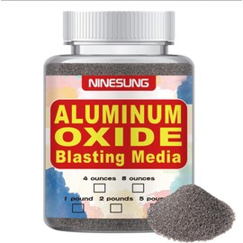 #80 Grit Aluminum Oxide | Sandblasting Media | Premium Long | Lasting Sand Blasting Media | High Abrasive Force Sand Blaster Sand for Metal, Sandblasters, Blasting Cabinet, Blasting Guns | 1 Pound