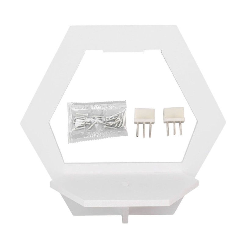 3Pcs Hex Floating Shelf PVC Modern Simple Fine Appearance Floating