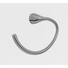 Mirrors and More Hollywood Towel Ring Holder for Bathroom (Chrome), Kitchen Towel Stand, Wall Mount Hanger for Kitchen Accessories Items, Home and High End Bathroom Accessories