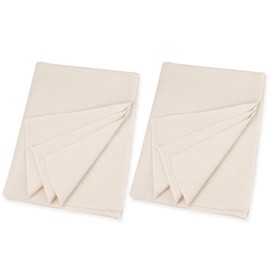 Hinapan Pack of 2 Reusable for Straining, Baker's Linen, Bread Baking Accessories, Swirl Blanket, Cheesecloth, Cheese Lines, Fabric Filter for Cooking, Baking (Beige, 75 x 45 cm)